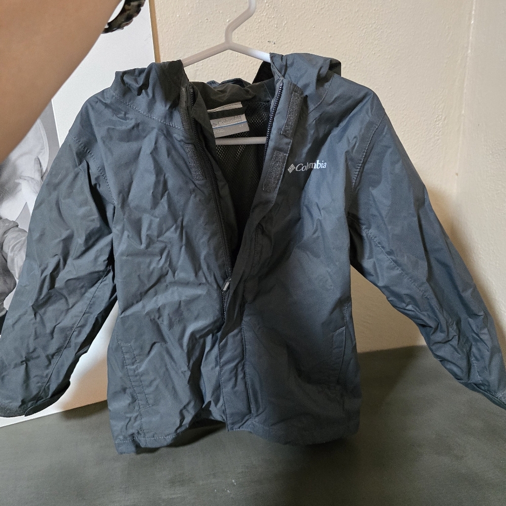 Columbia, raincoat, grey, 4T